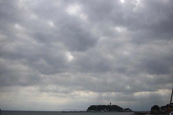 Clouds over Enoshima.